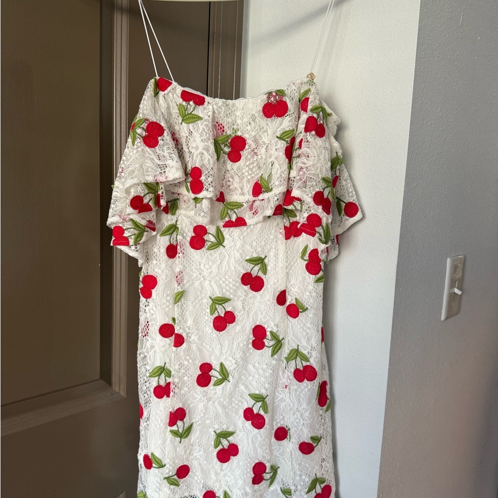 Show Me Your MuMu Rita Ruffle Mini Dress NWT - Picture 3 of 3